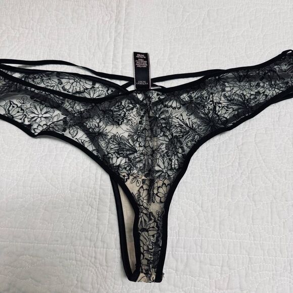 NWOT (XL) Victoria’s Secret Luxe Lingerie Crossover Embroidered Cheeky Panty – B - Picture 9 of 12